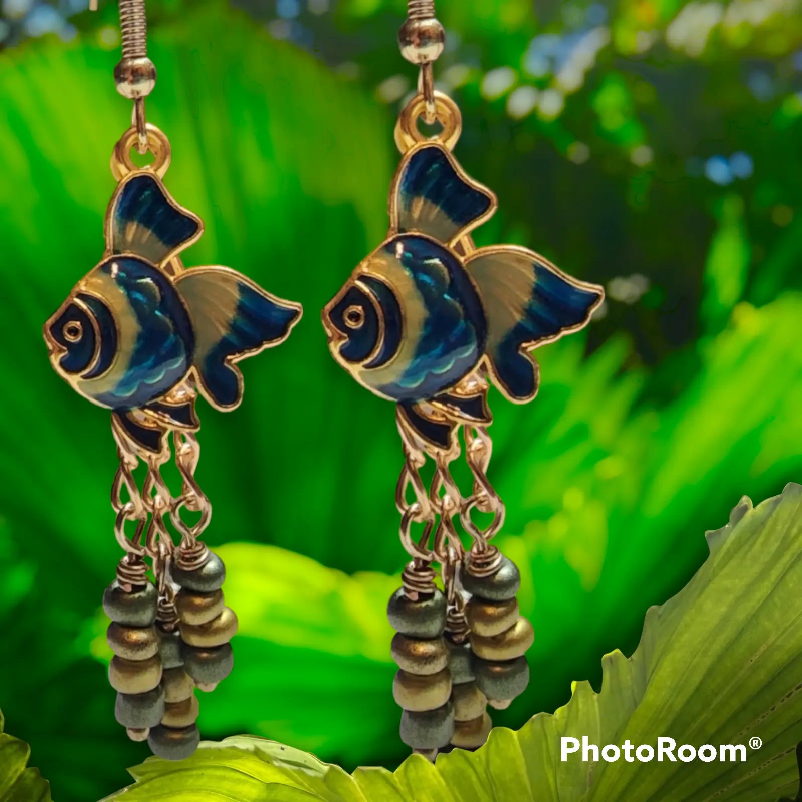 Fish earrings - Bead From The Heart Creations