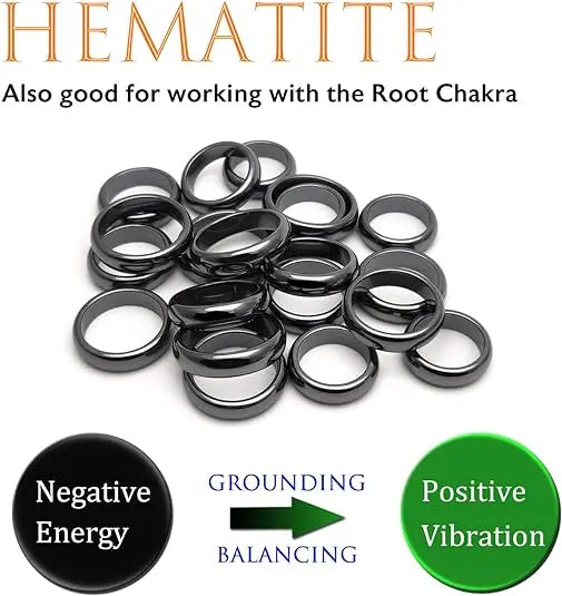 Hematite Ring Non-magnetic - Bead From The Heart Creations