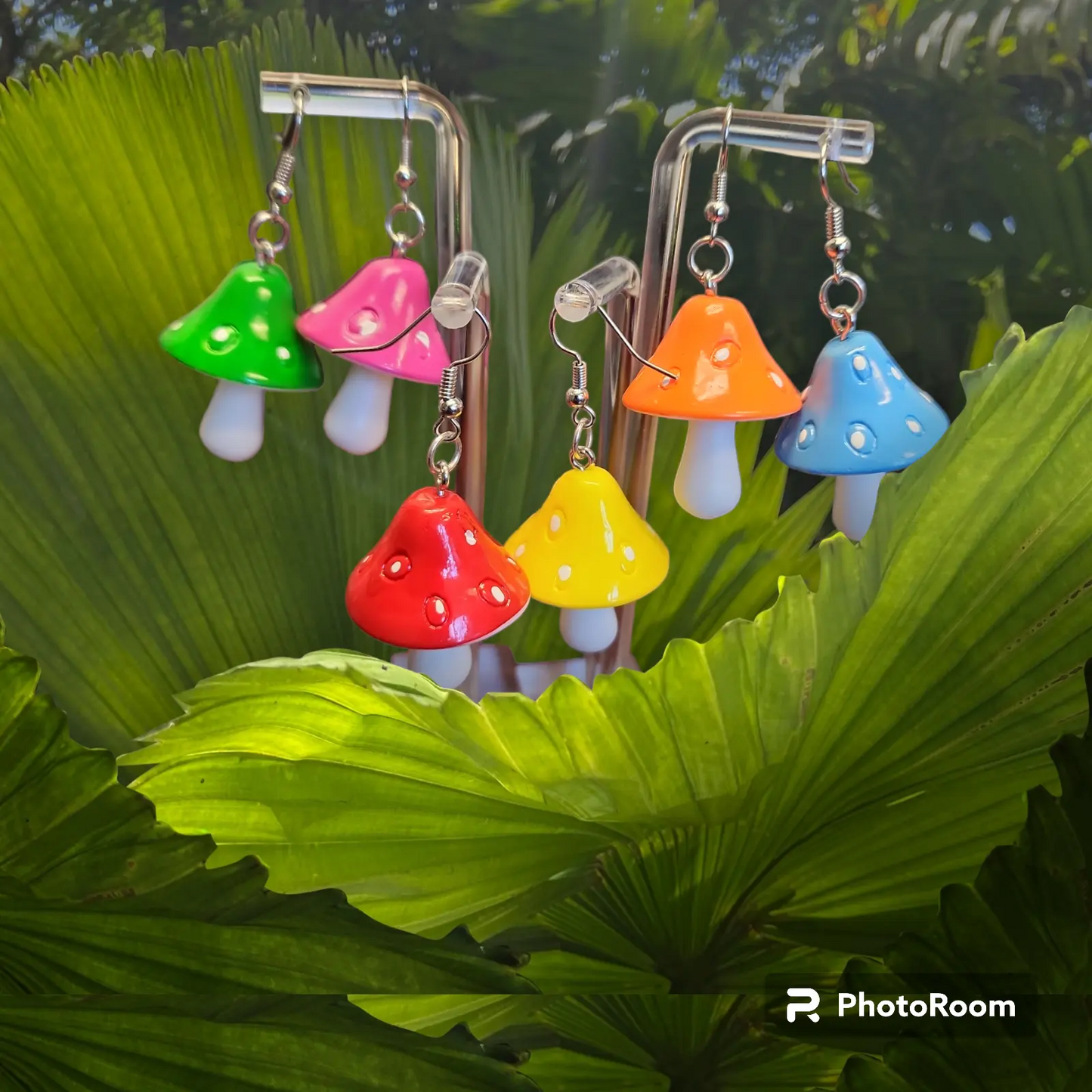 Mushroom Earrings - Bead From The Heart Creations