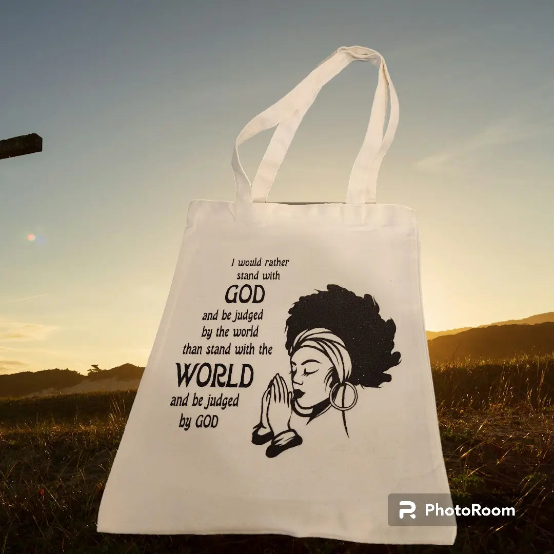 Stand With God Tote Bag Bead From The Heart Creations